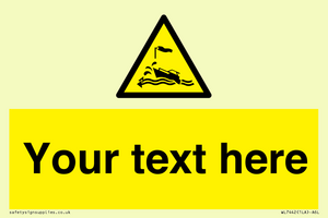 Custom Warning wind over tide conditions